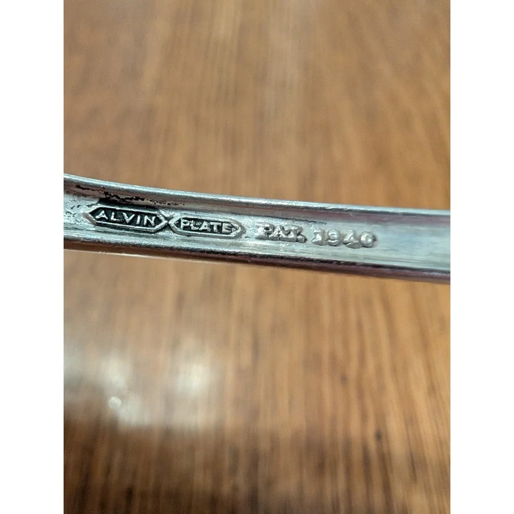 Alvin Fashion Lane 1940 Silver Plate Soup Spoon Set of 3